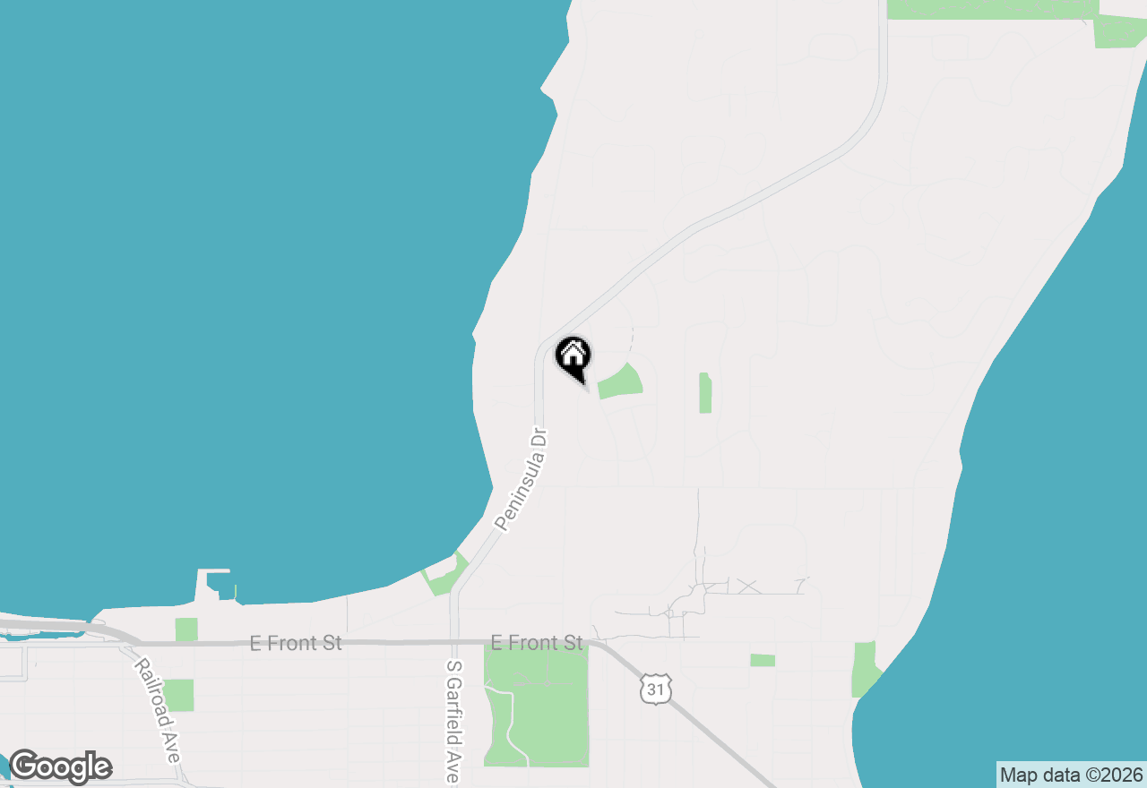 Map of 663 W Orchard Drive, Traverse City, MI 49686