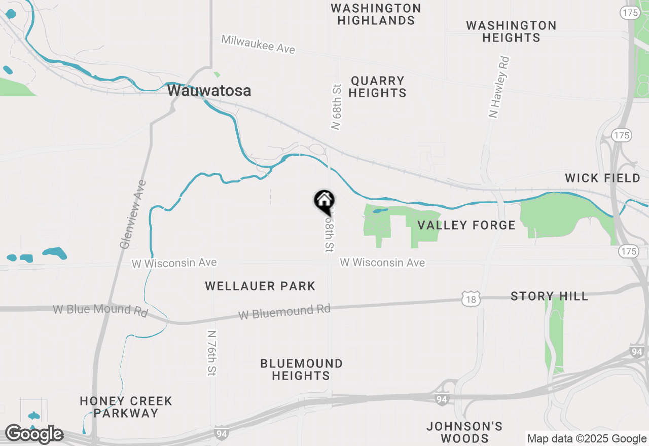 Map of 6811 Aetna Ct, Wauwatosa, WI 53213