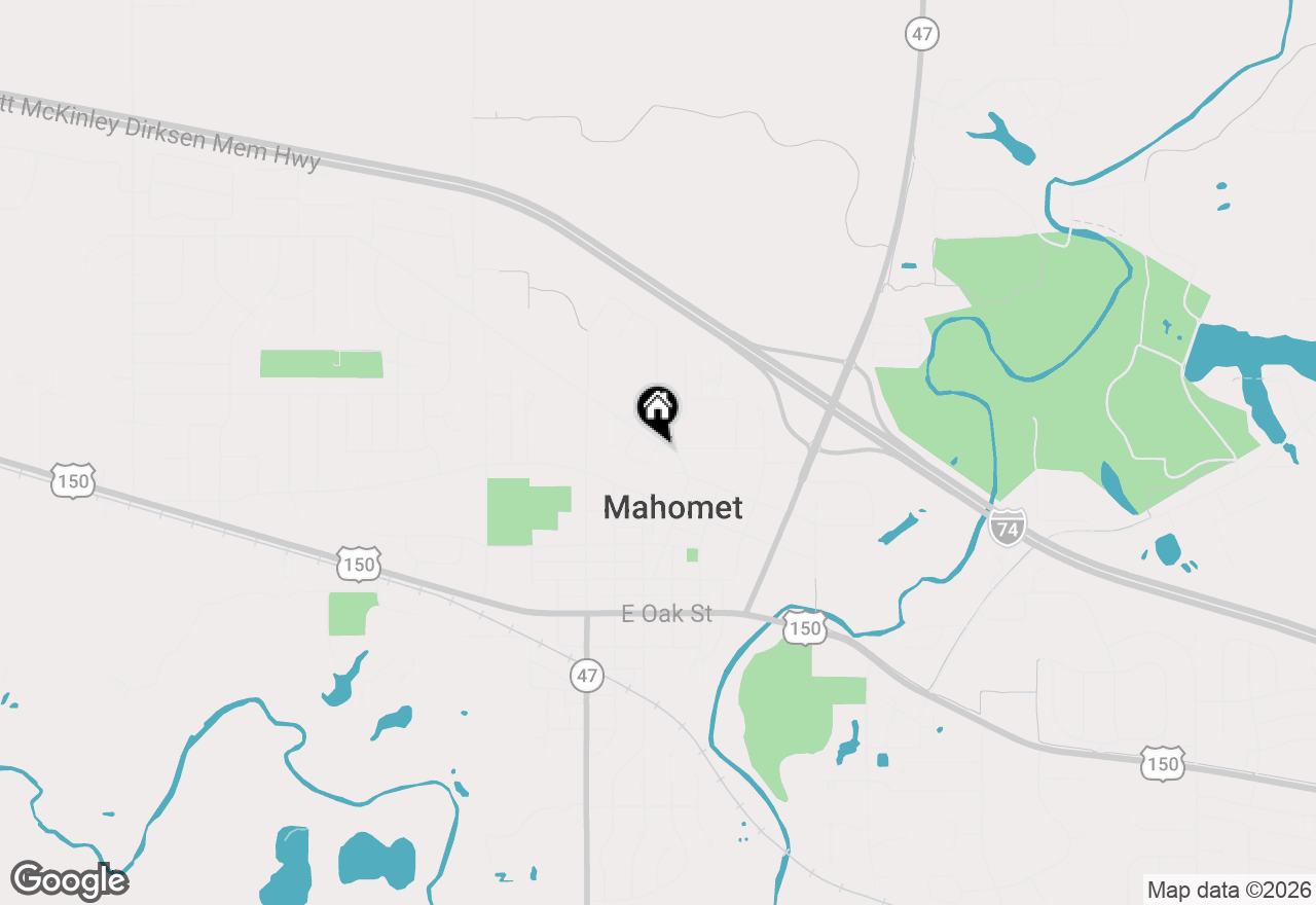 Map of 221 Augusta Drive, Mahomet, IL 61853