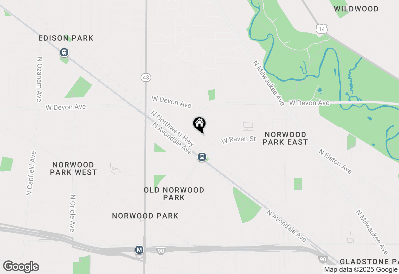 Map of 6233 N Niagara Avenue #3E, Chicago, IL 60631