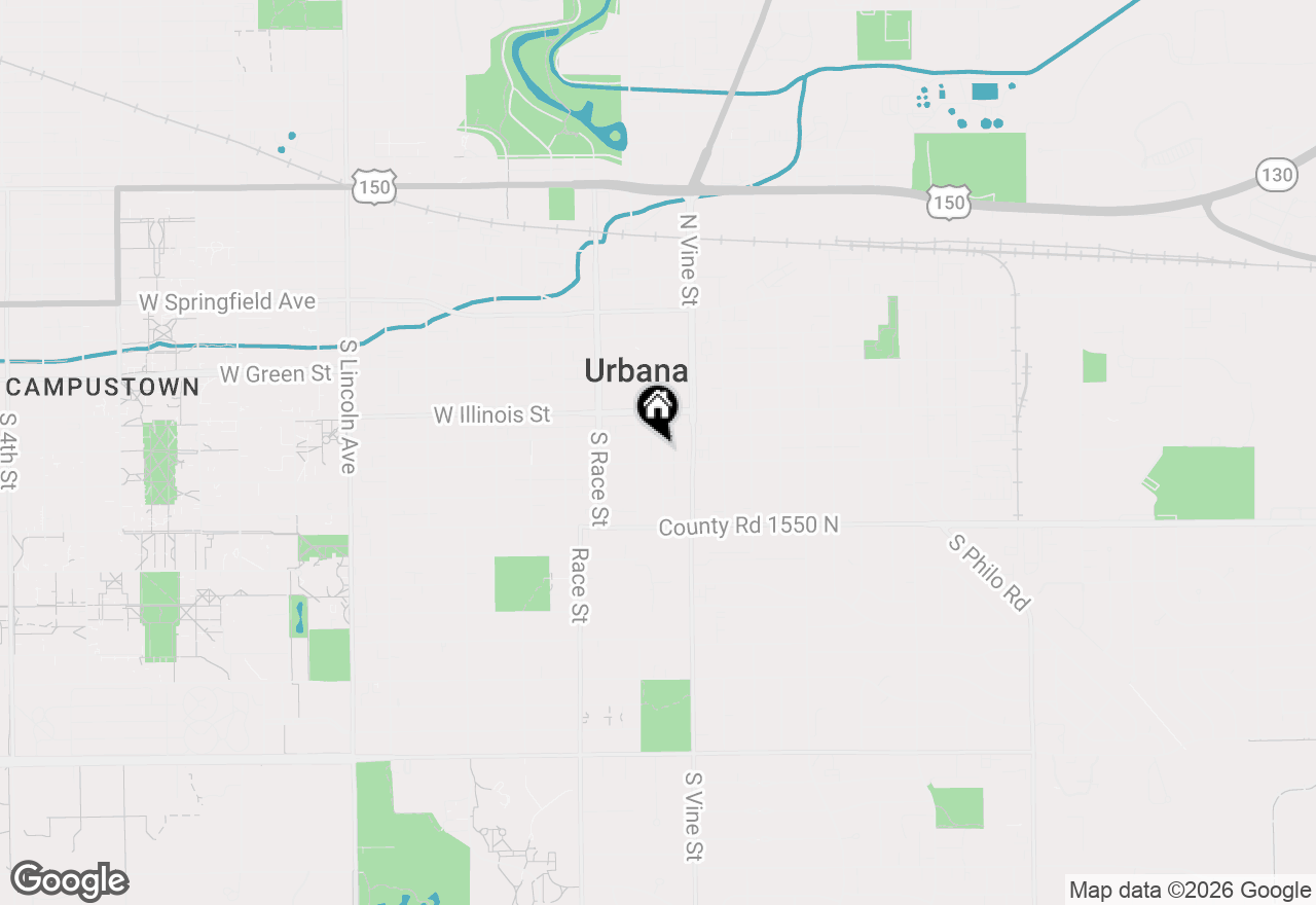 Map of 605 S Walnut Street, Urbana, IL 61801