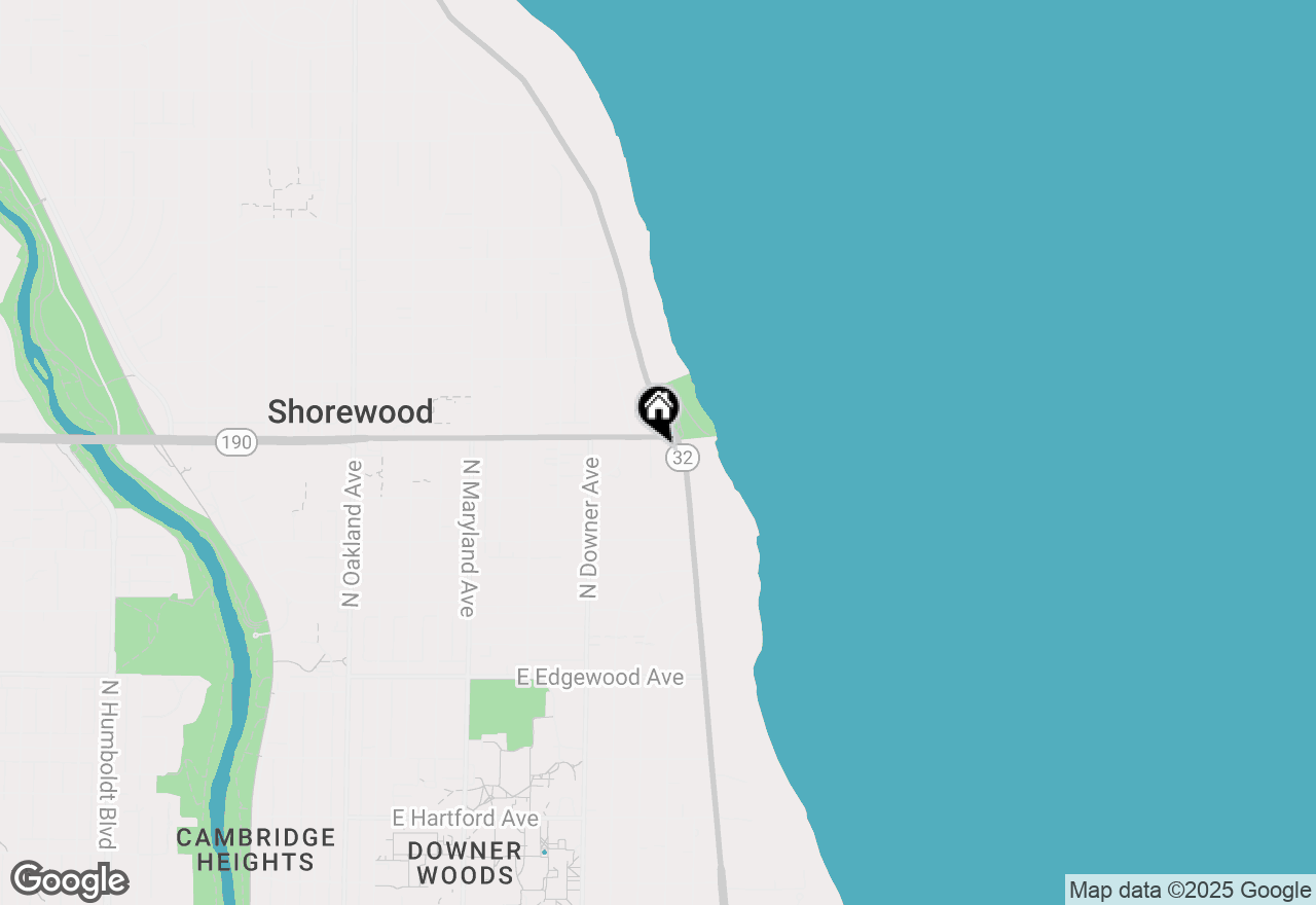 Map of 3954 N Harcourt Pl, Shorewood, WI 53211