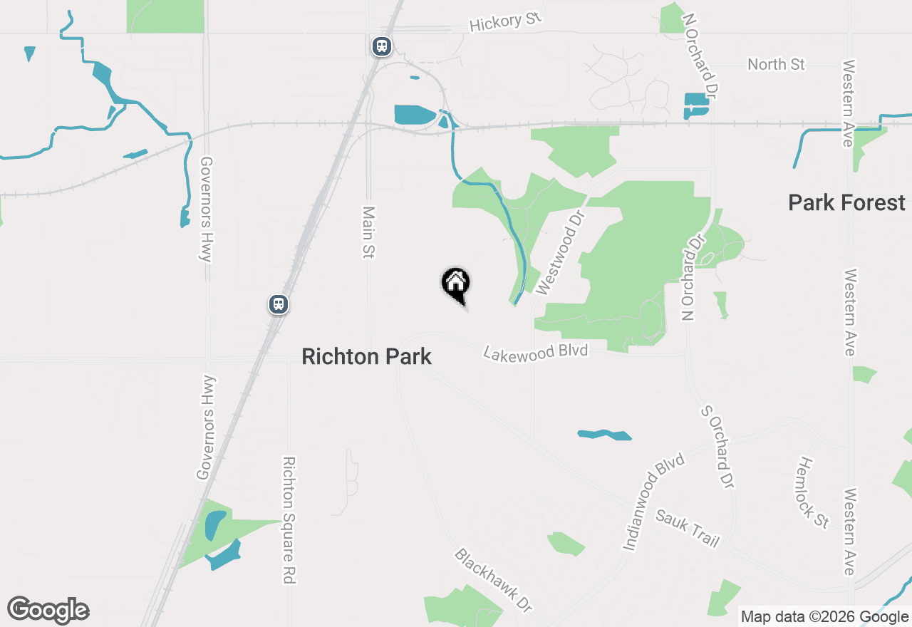 Map of 356 Wilshire Street, Park Forest, IL 60466