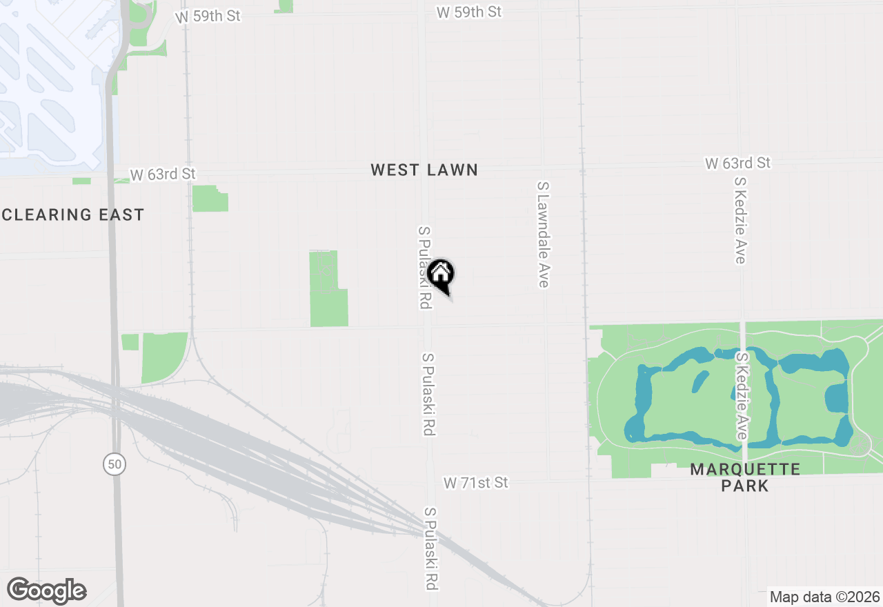 Map of 3938 W 66th Place, Chicago, IL 60629