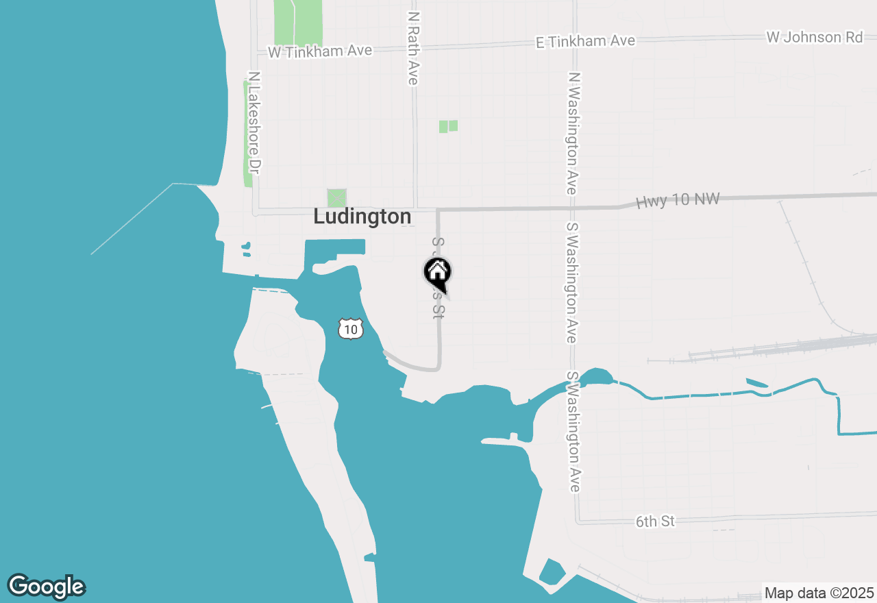 Map of 105 W Danaher Street #311, Ludington, MI 49431