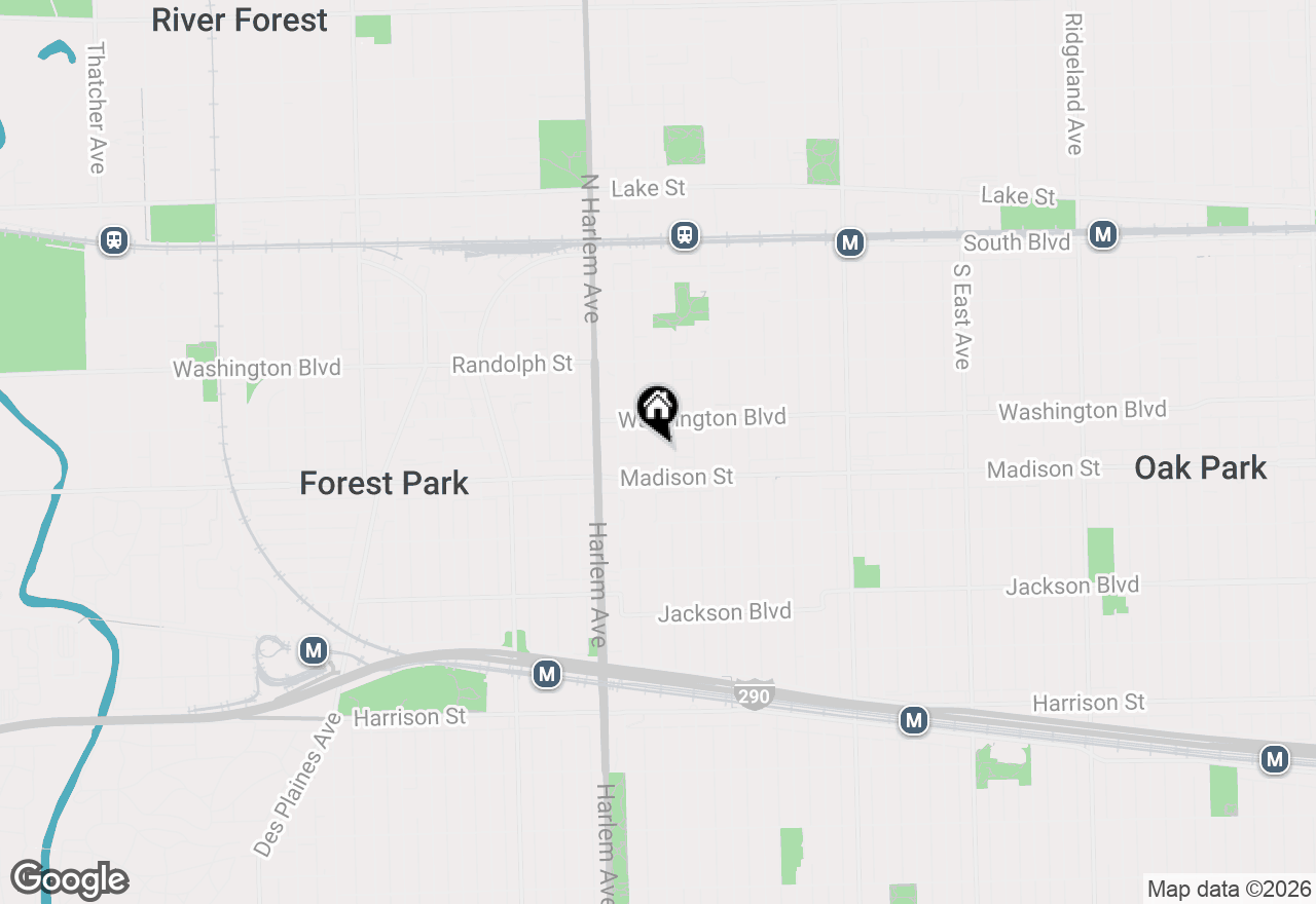 Map of 424 Wisconsin Avenue #3N, Oak Park, IL 60302