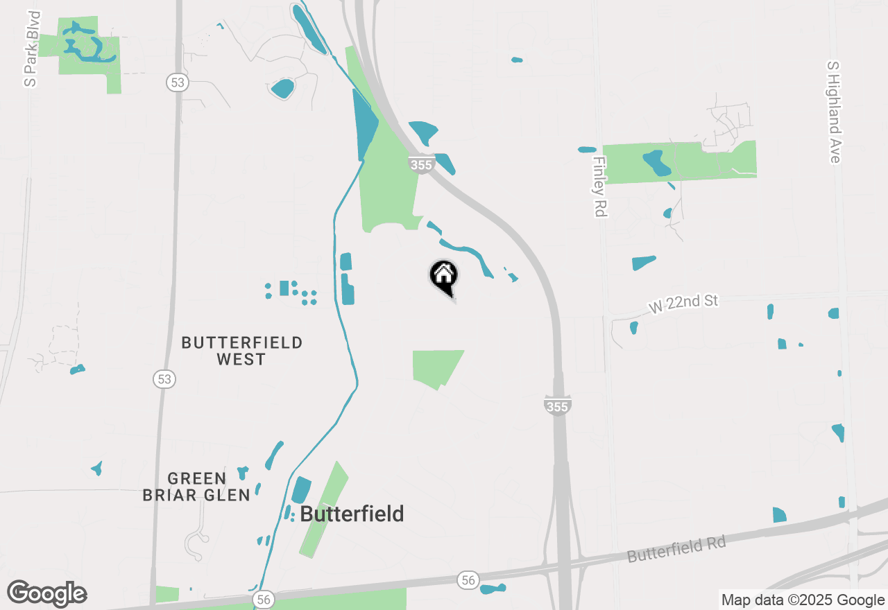 Map of 1081 Hunter Street, Lombard, IL 60148