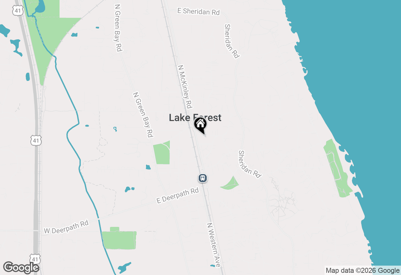 Map of 297 Scott Street, Lake Forest, IL 60045