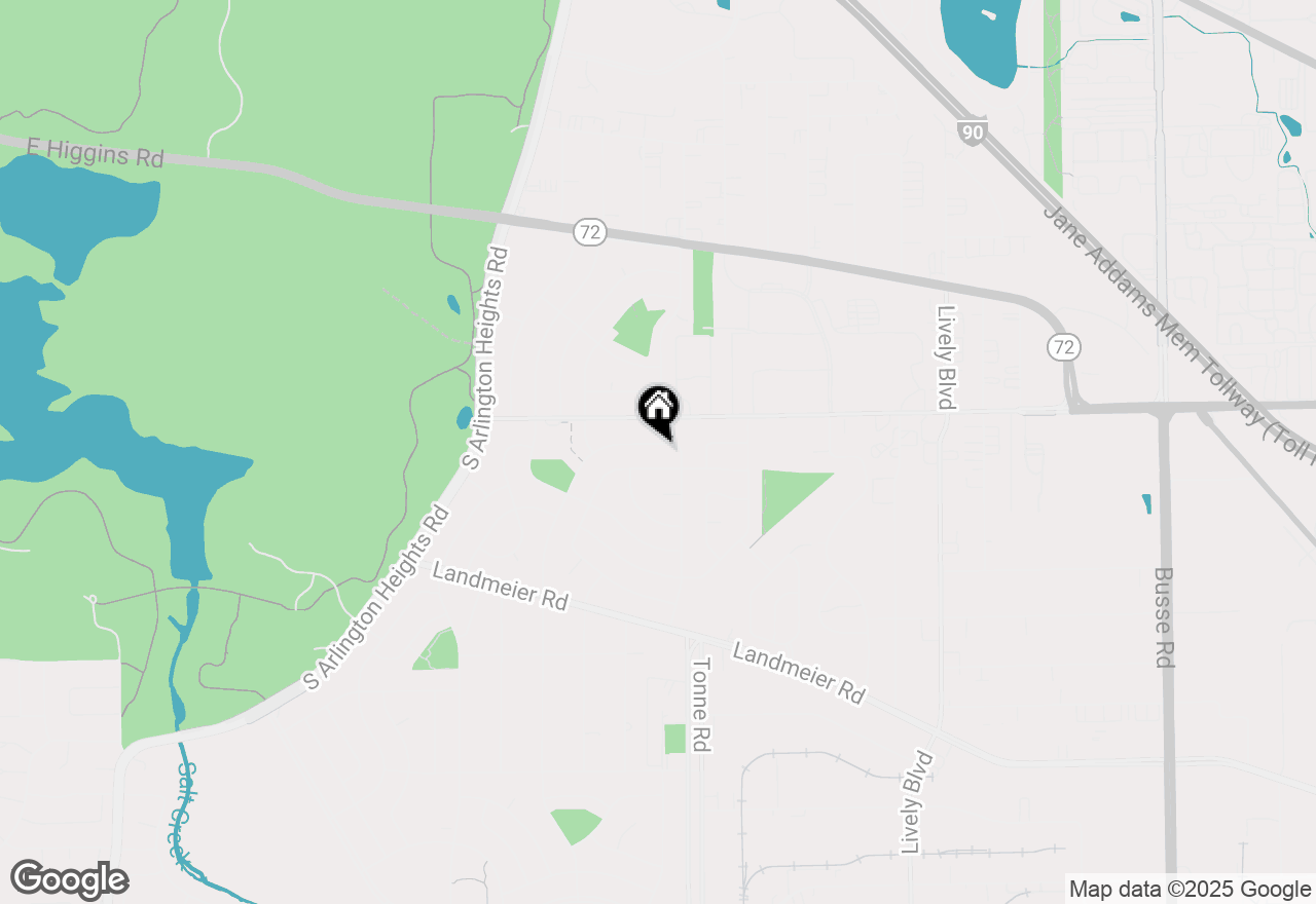 Map of 105 Crest Avenue, Elk Grove Village, IL 60007