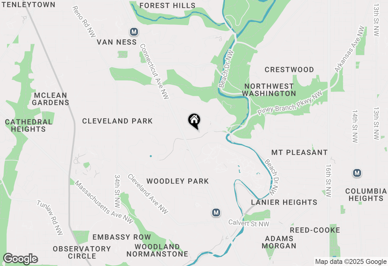 Map of 2710 Macomb Street Nw #303, Washington, DC 20008