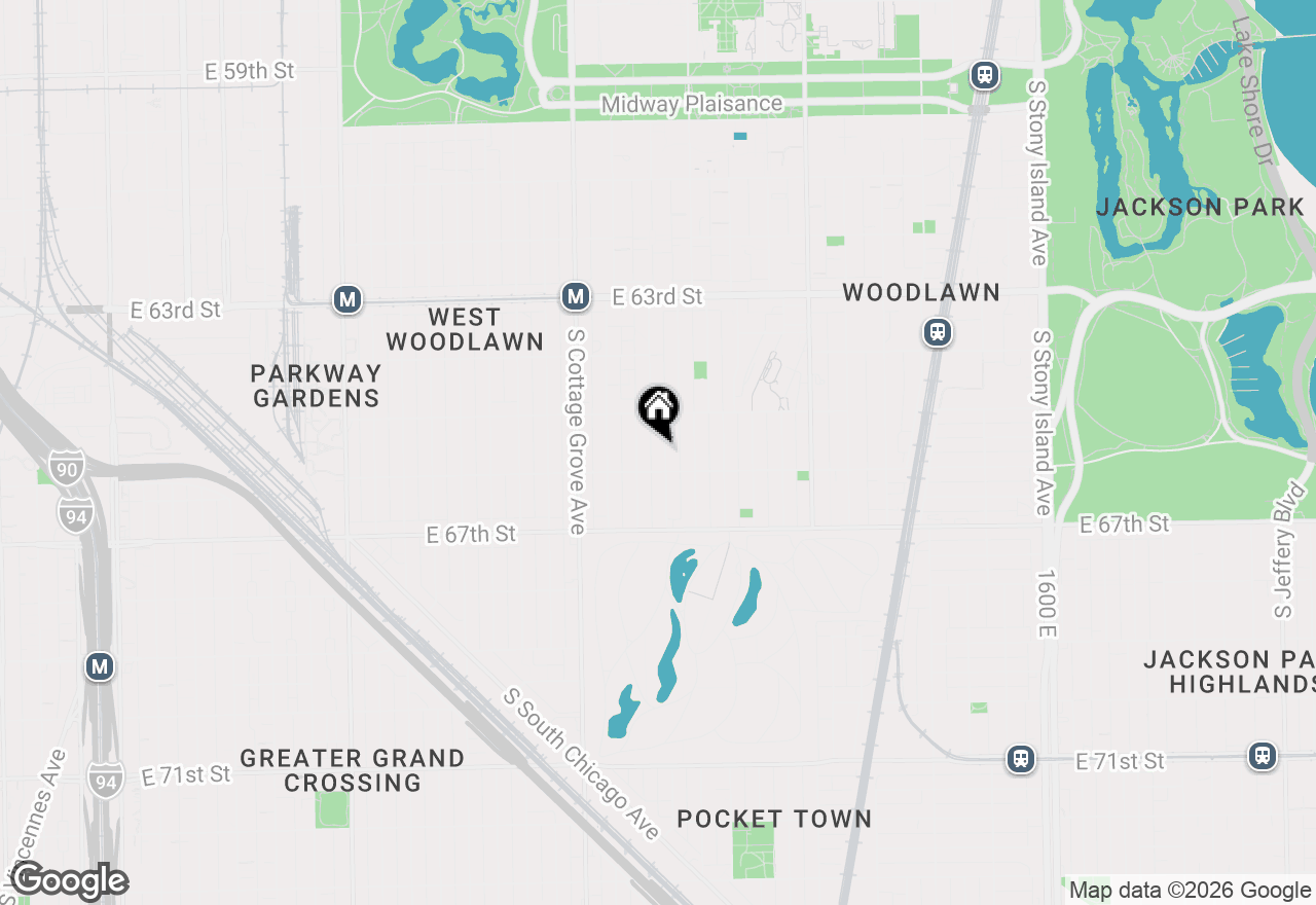 Map of 6540 S Ingleside Avenue, Chicago, IL 60637