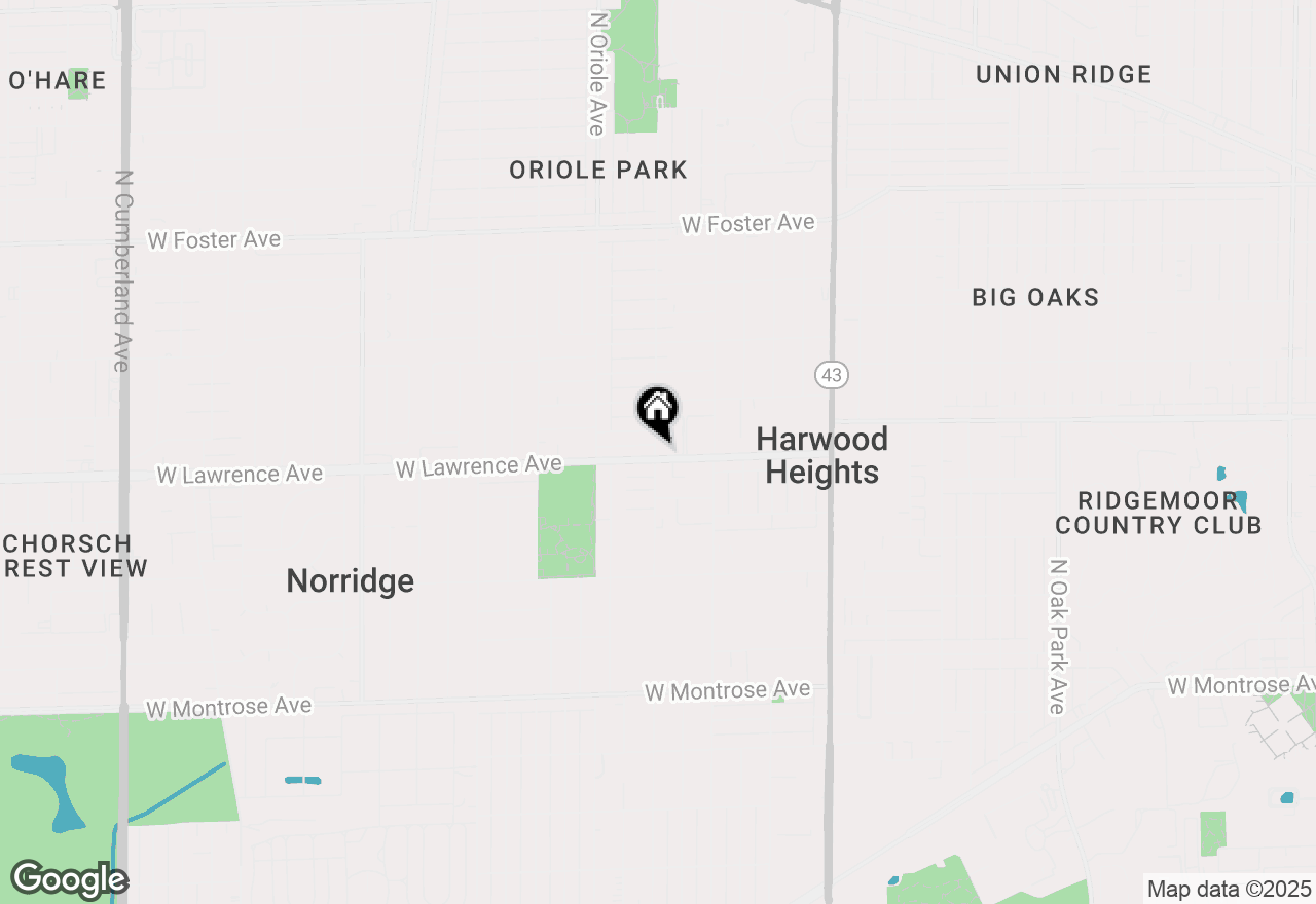 Map of 4811 N Olcott Avenue #211, Harwood Heights, IL 60706