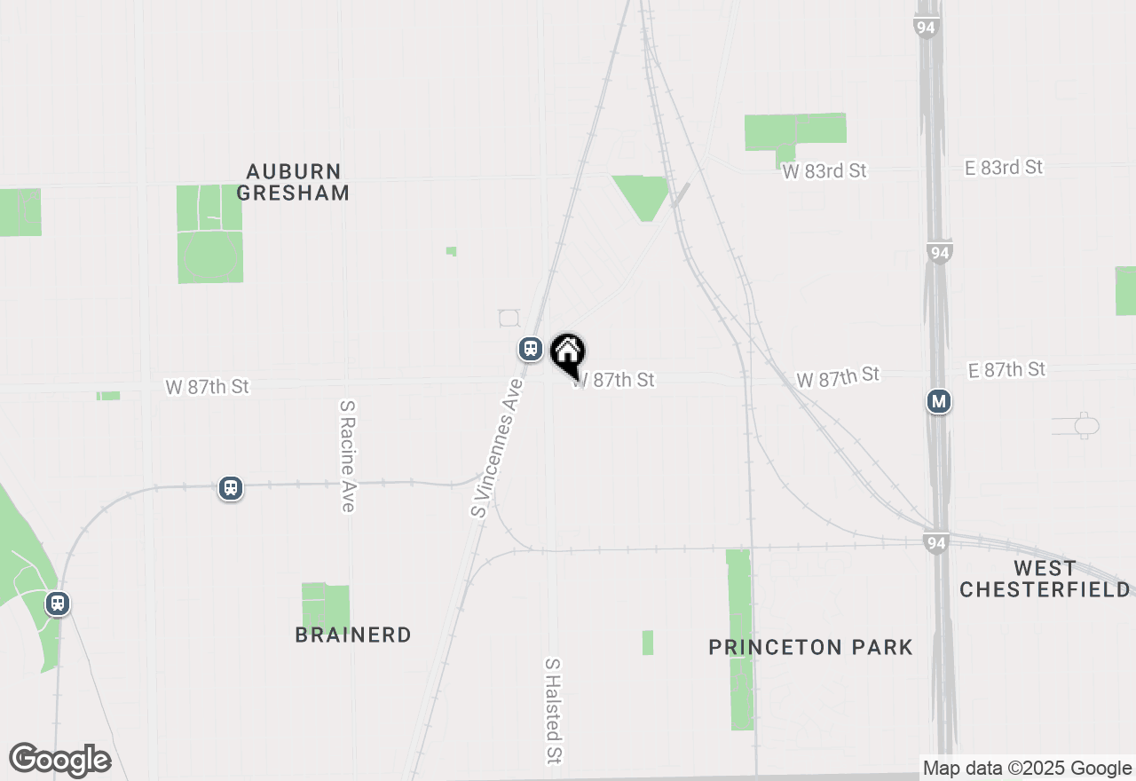 Map of 8700 S Emerald Avenue, Chicago, IL 60620