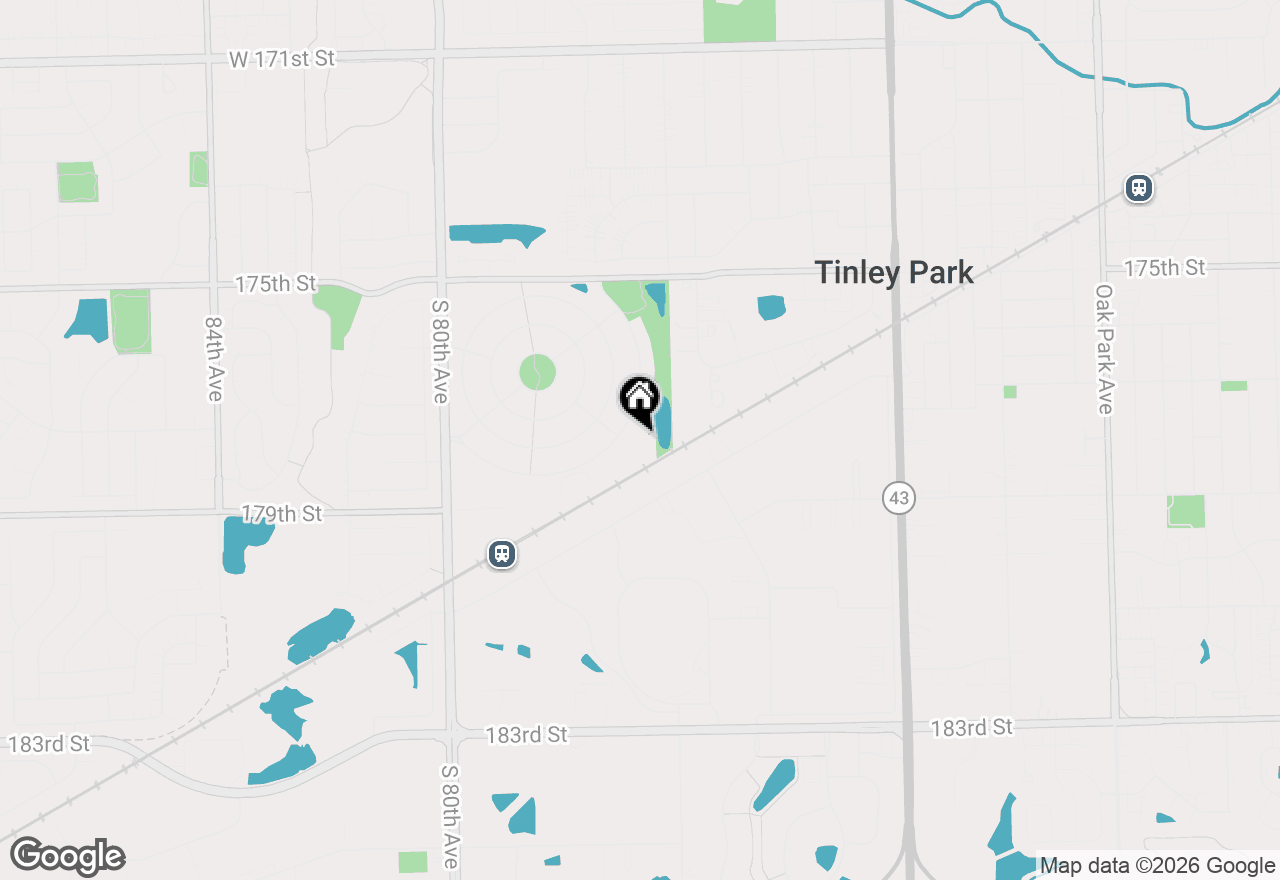 Map of 7747 Bristol Park Drive #1SE, Tinley Park, IL 60477