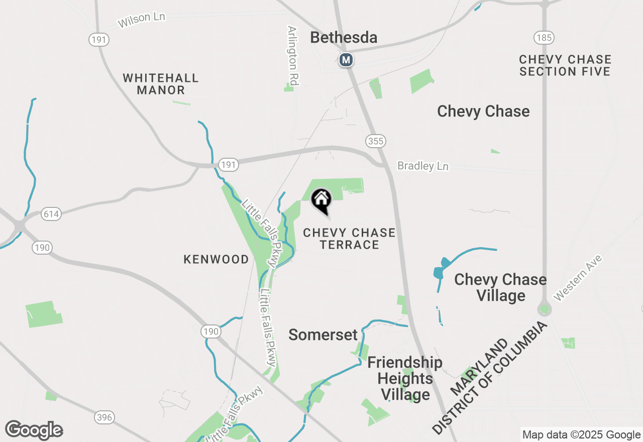 Map of 4822 Chevy Chase Boulevard, Chevy Chase, MD 20815