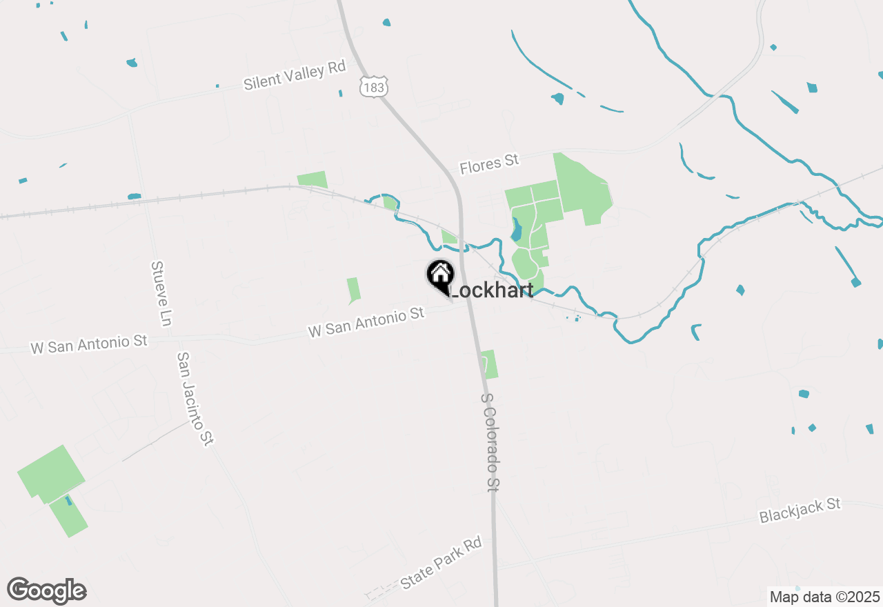 Map of 105 E San Antonio St, Lockhart, TX 78644