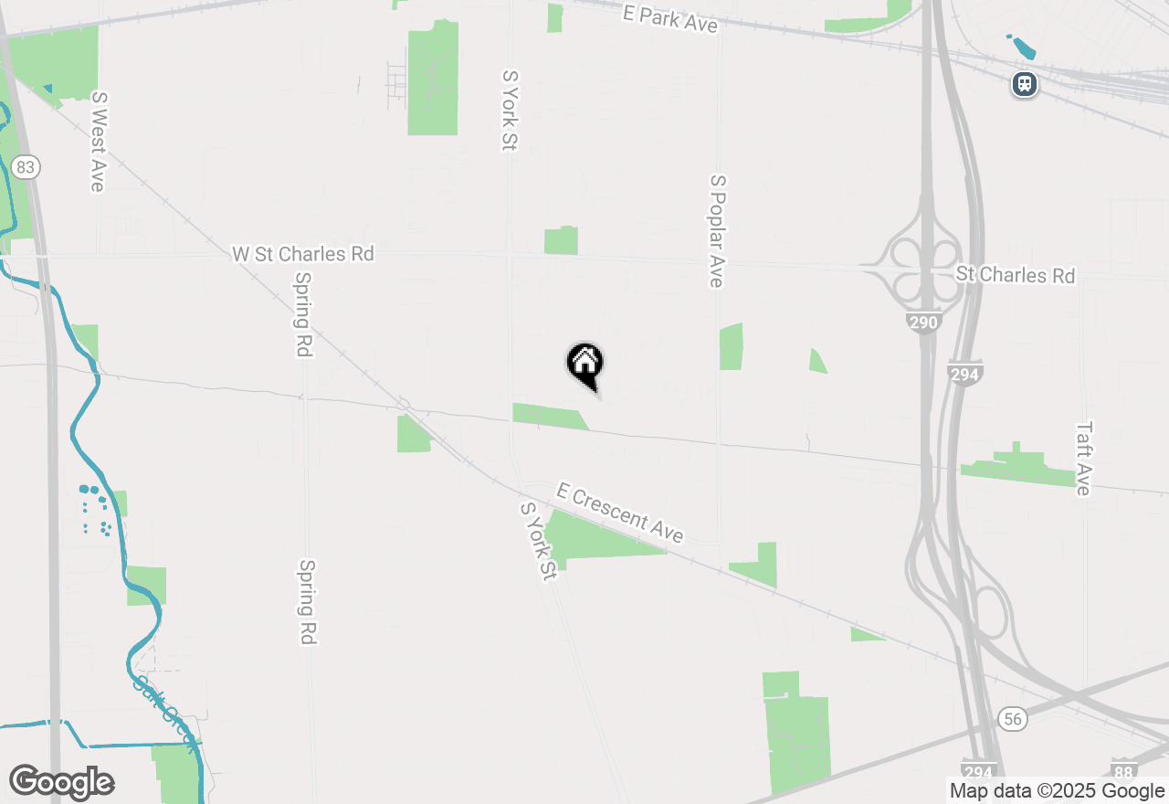 Map of 497 S Arlington Avenue, Elmhurst, IL 60126