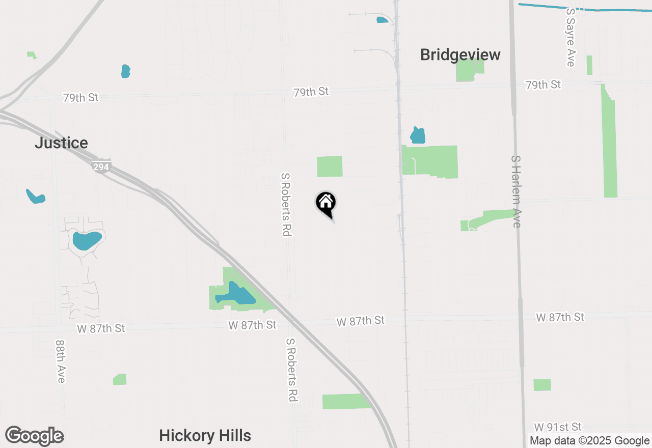 Map of 8332 S 78th Court, Justice, IL 60458