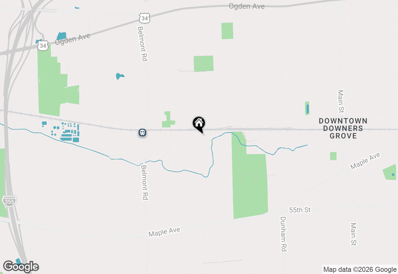 Map of 1904 Hitchcock Avenue, Downers Grove, IL 60515