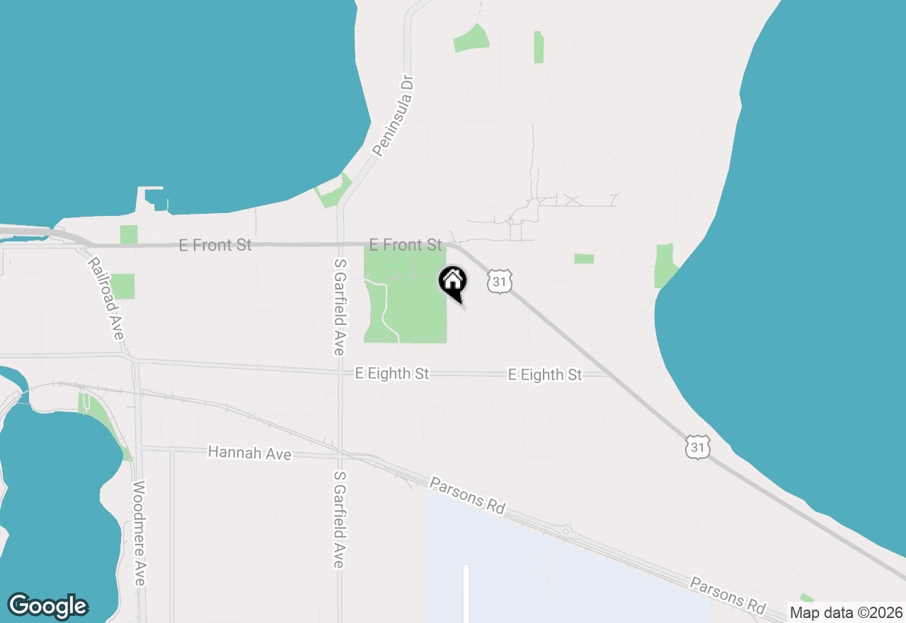 Map of 327 Fair Street, Traverse City, MI 49686
