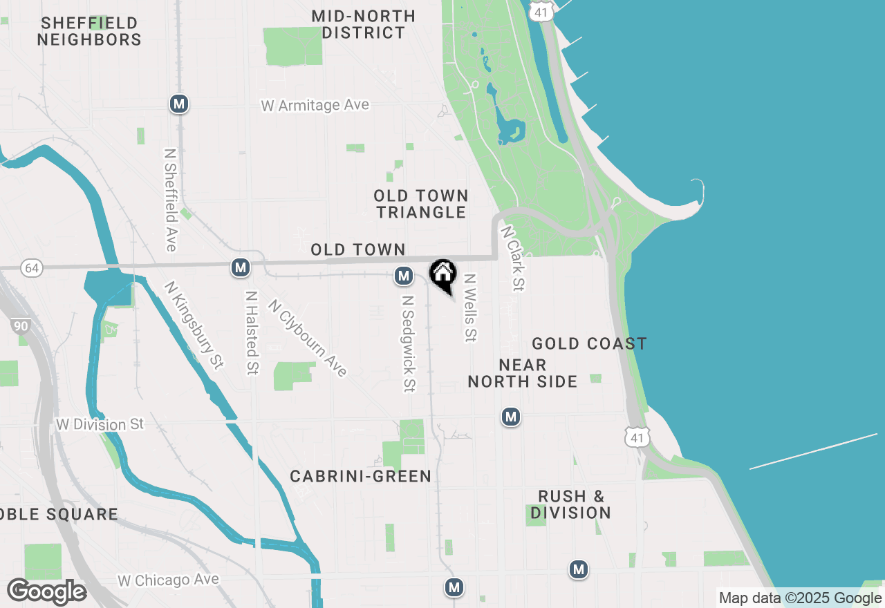 Map of 1449 N North Park Avenue #3, Chicago, IL 60610