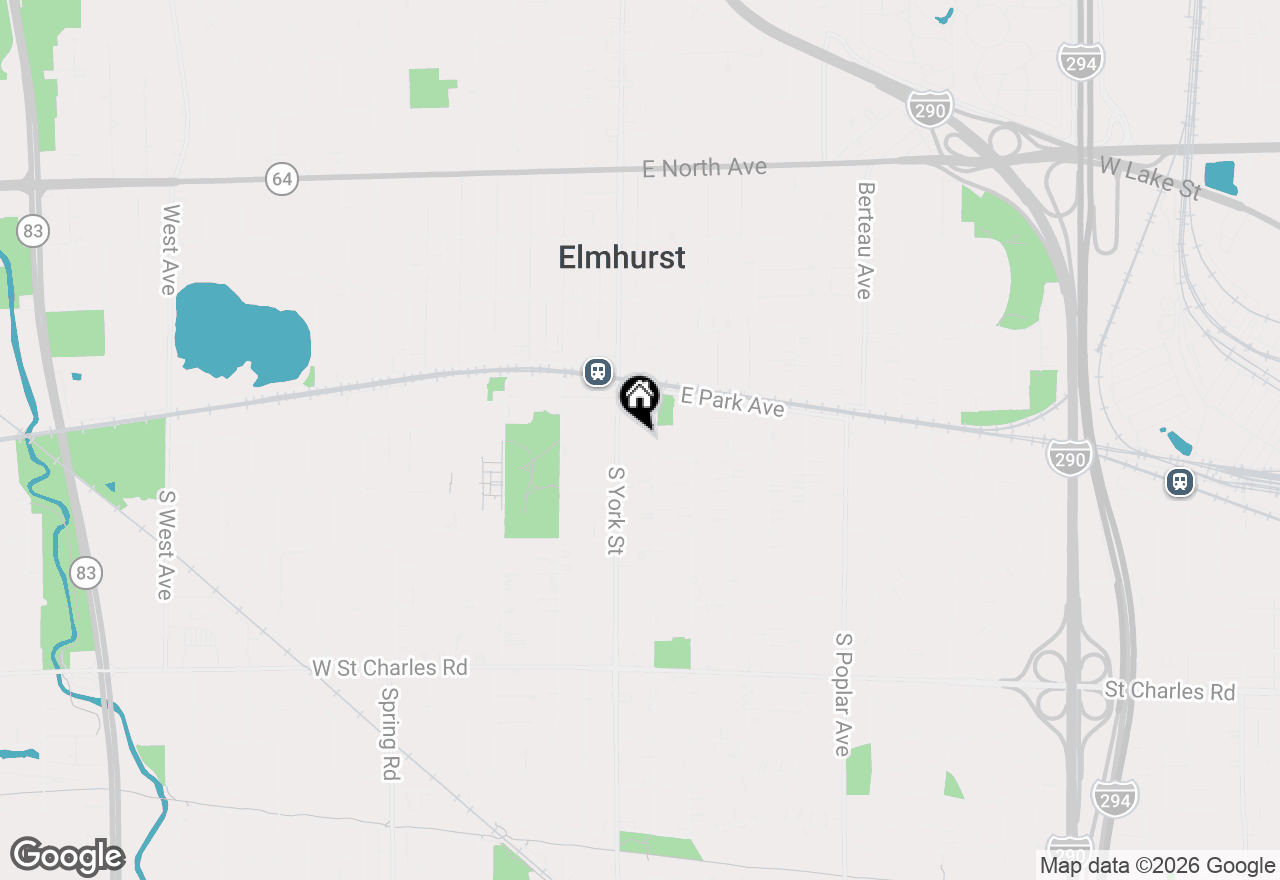 Map of 145 S York Street #404, Elmhurst, IL 60126