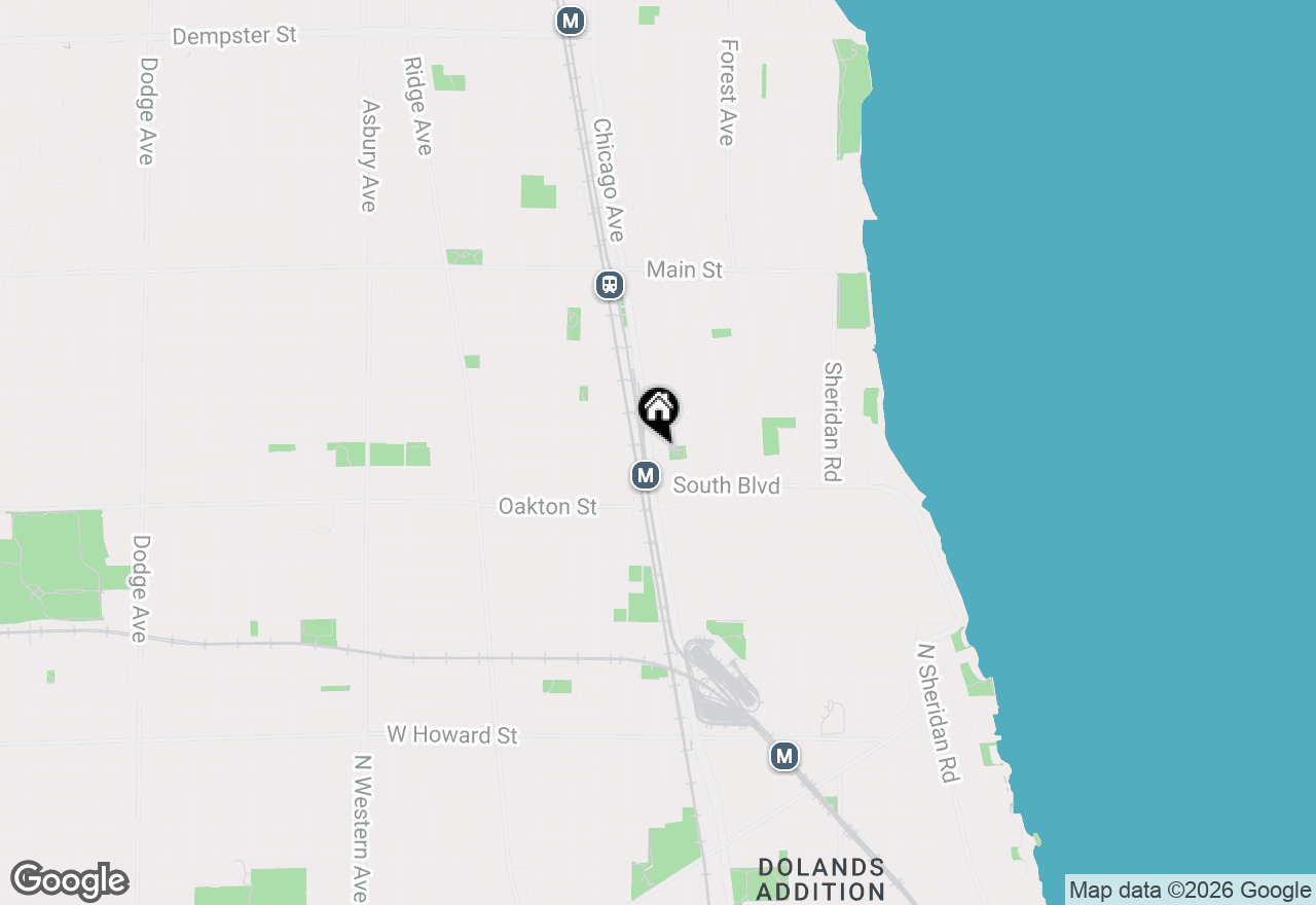 Map of 525 Chicago Avenue #I, Evanston, IL 60202