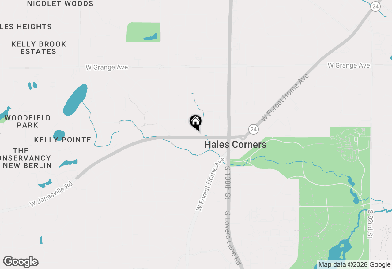 Map of 11126 W Janesville Rd, Hales Corners, WI 53130