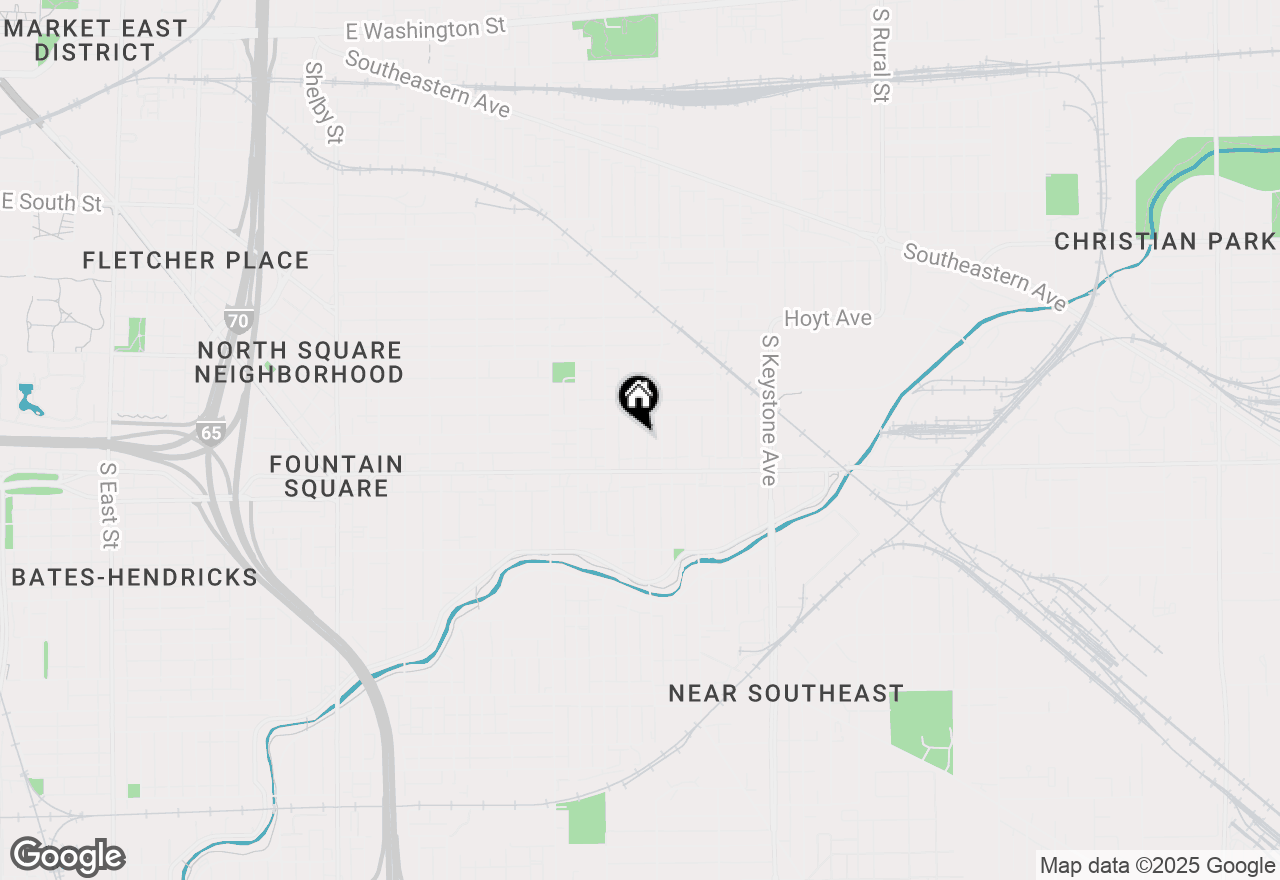 Map of 1033 Villa Avenue, Indianapolis, IN 46203