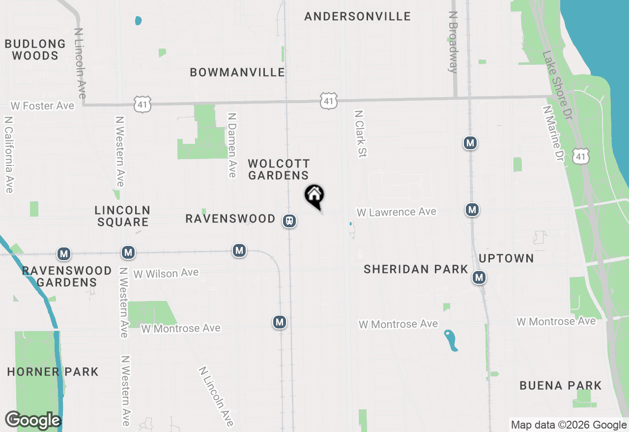 Map of 1735 W Lawrence Avenue #3W, Chicago, IL 60640