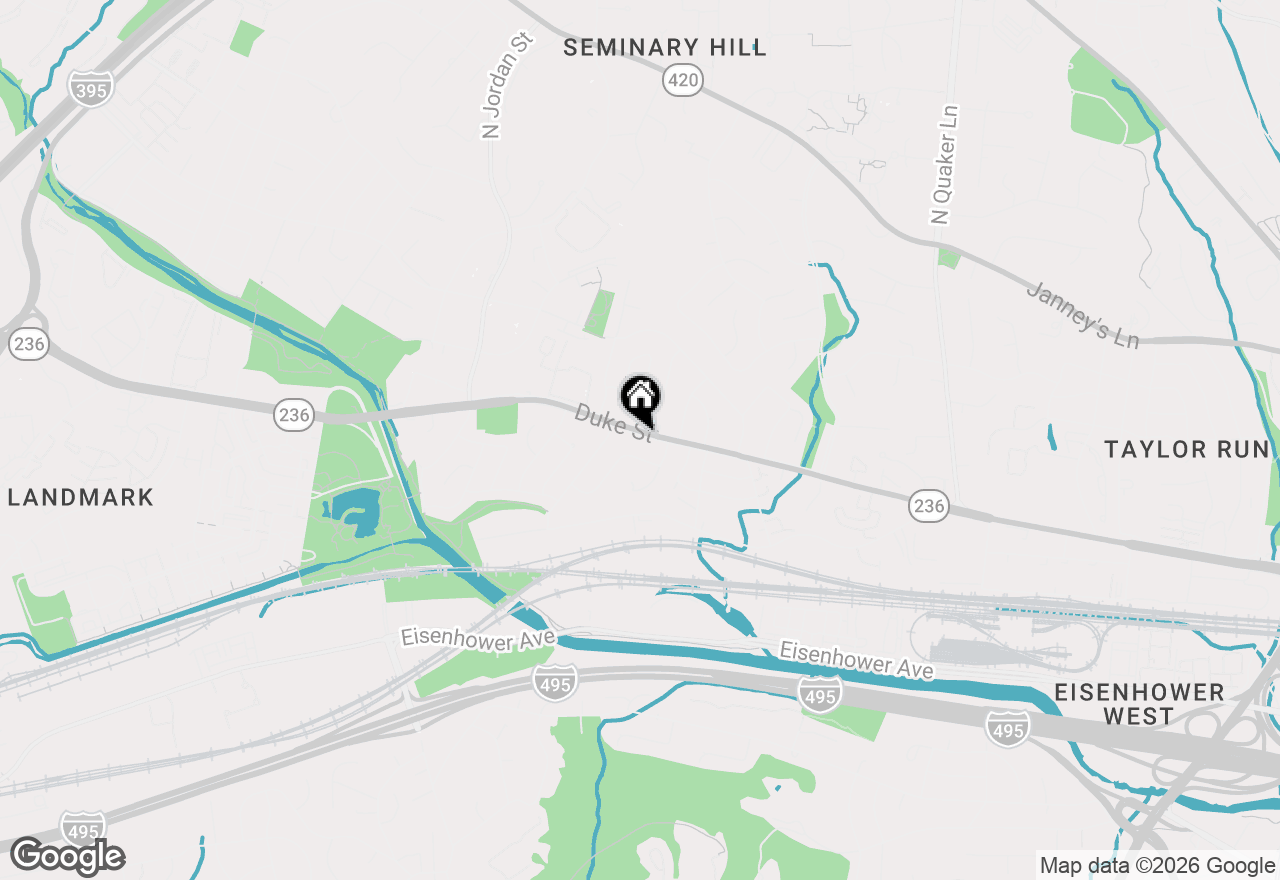 Map of 4116 Duke Street, Alexandria, VA 22304