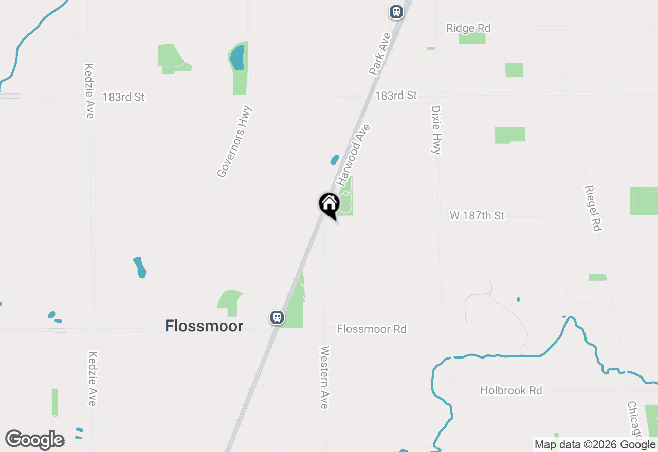 Map of 712 Gardner Road, Flossmoor, IL 60422