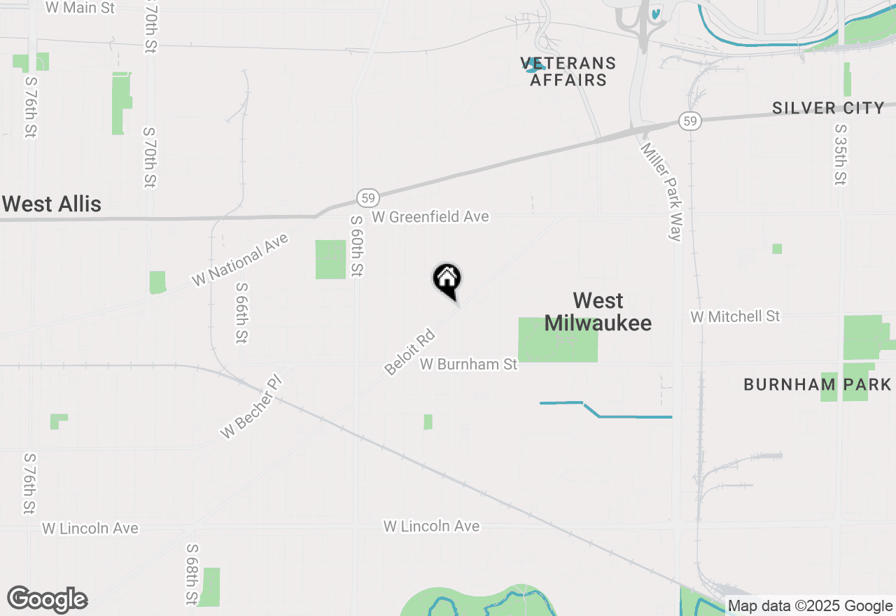 Map of 1661 S 55th St, West Milwaukee, WI 53214