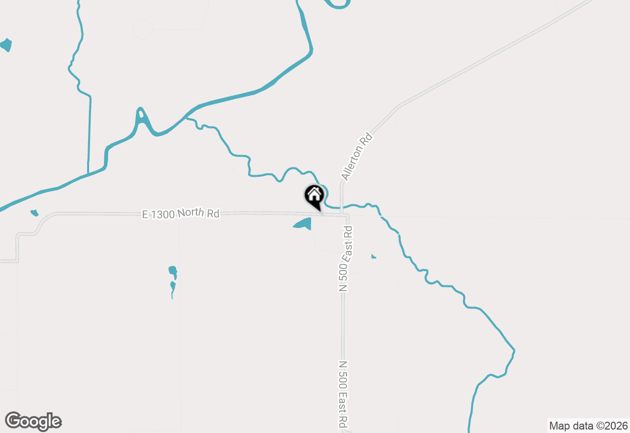 Map of 483 E 1300 North Road, Monticello, IL 61856