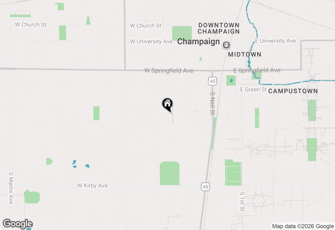 Map of 506 W William Street, Champaign, IL 61820