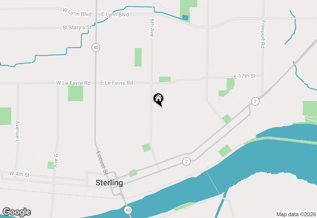 Map of 1315 7th Avenue, Sterling, IL 61081