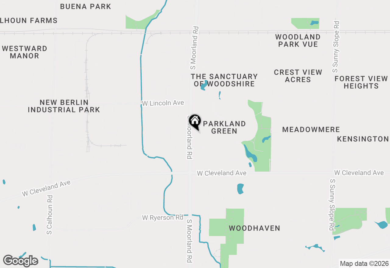 Map of 2446 S Moorland Rd, New Berlin, WI 53151