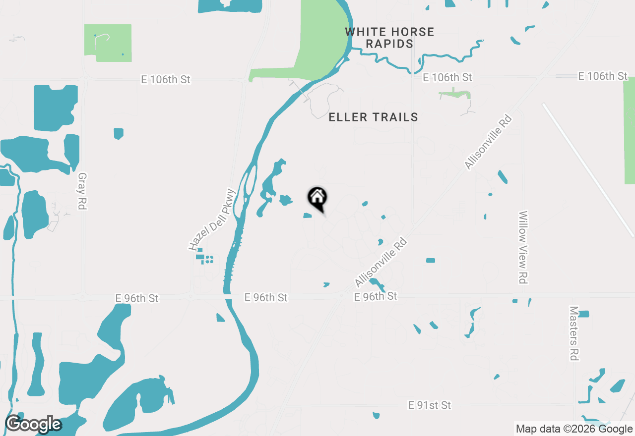 Map of 9791 Behner Drive, Fishers, IN 46038