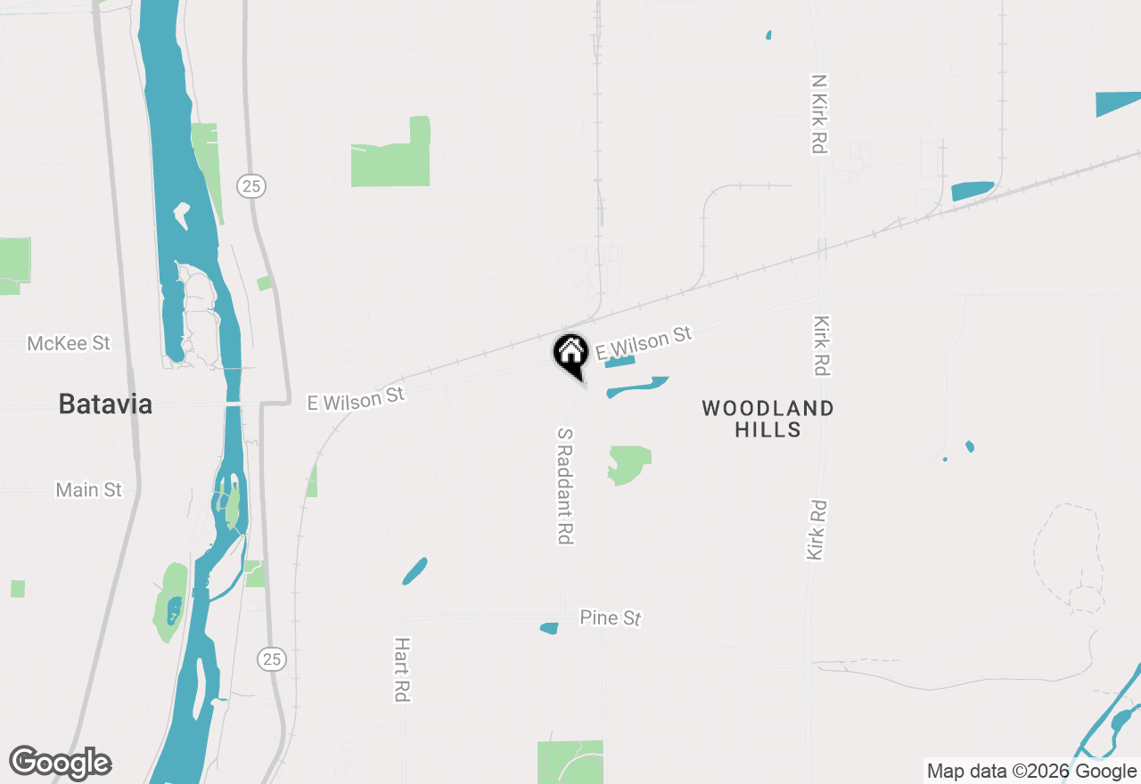 Map of 121 S Raddant Road, Batavia, IL 60510