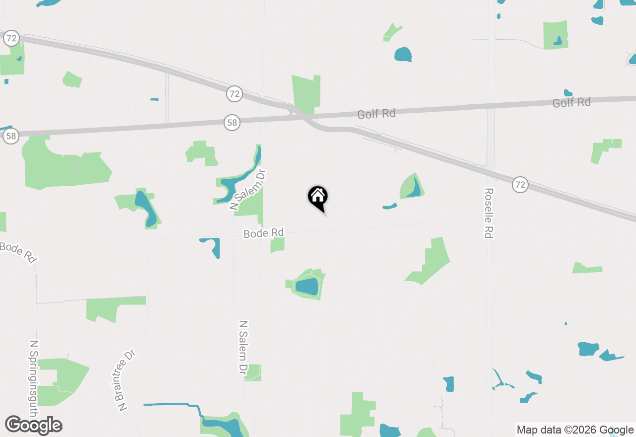 Map of 605 W Berkley Lane, Hoffman Estates, IL 60169