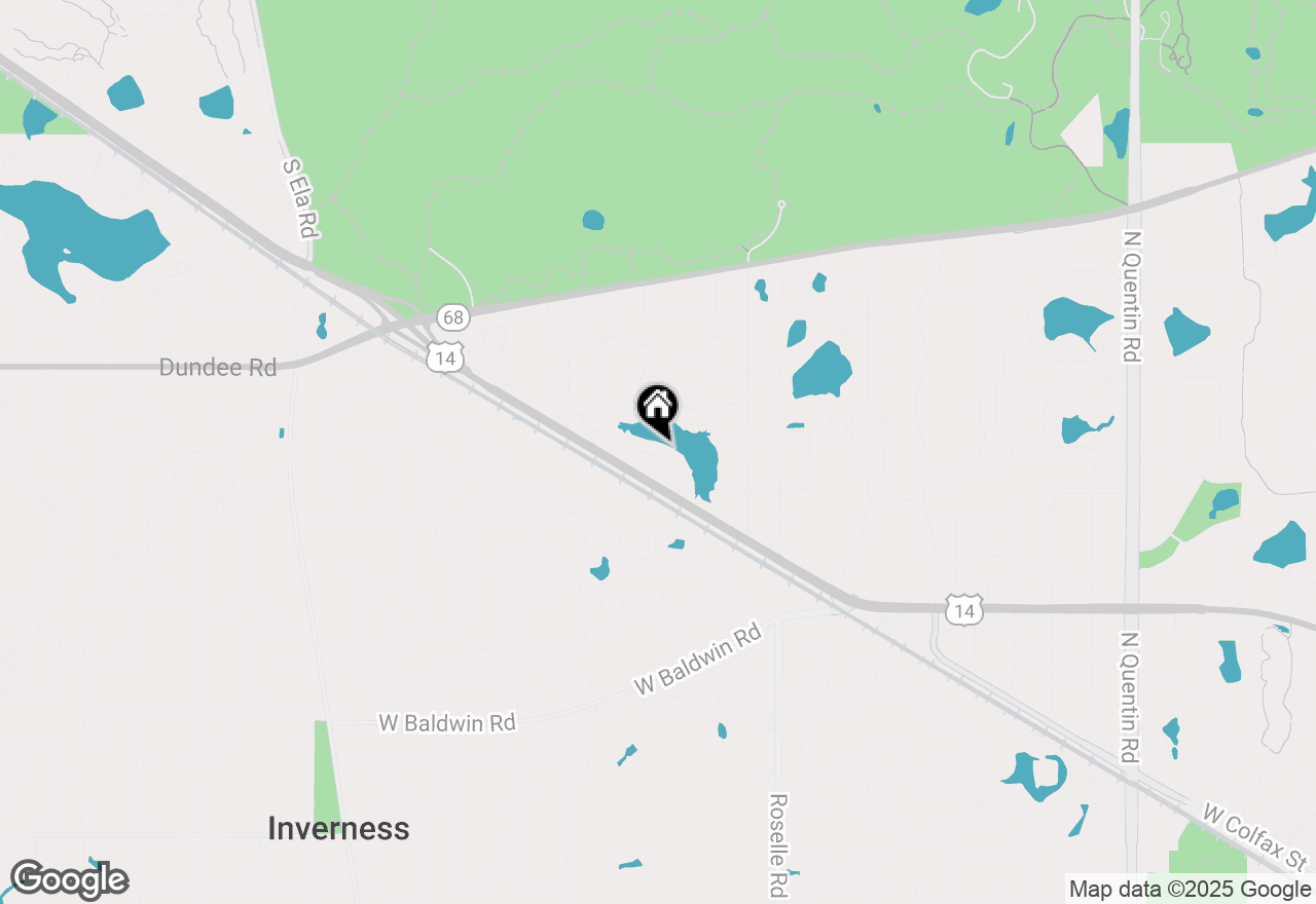 Map of 1608 W Ethans Glen Drive, Palatine, IL 60067