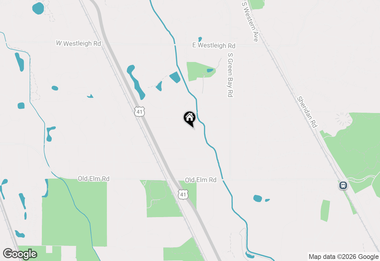 Map of 161 E Stone Avenue, Lake Forest, IL 60045