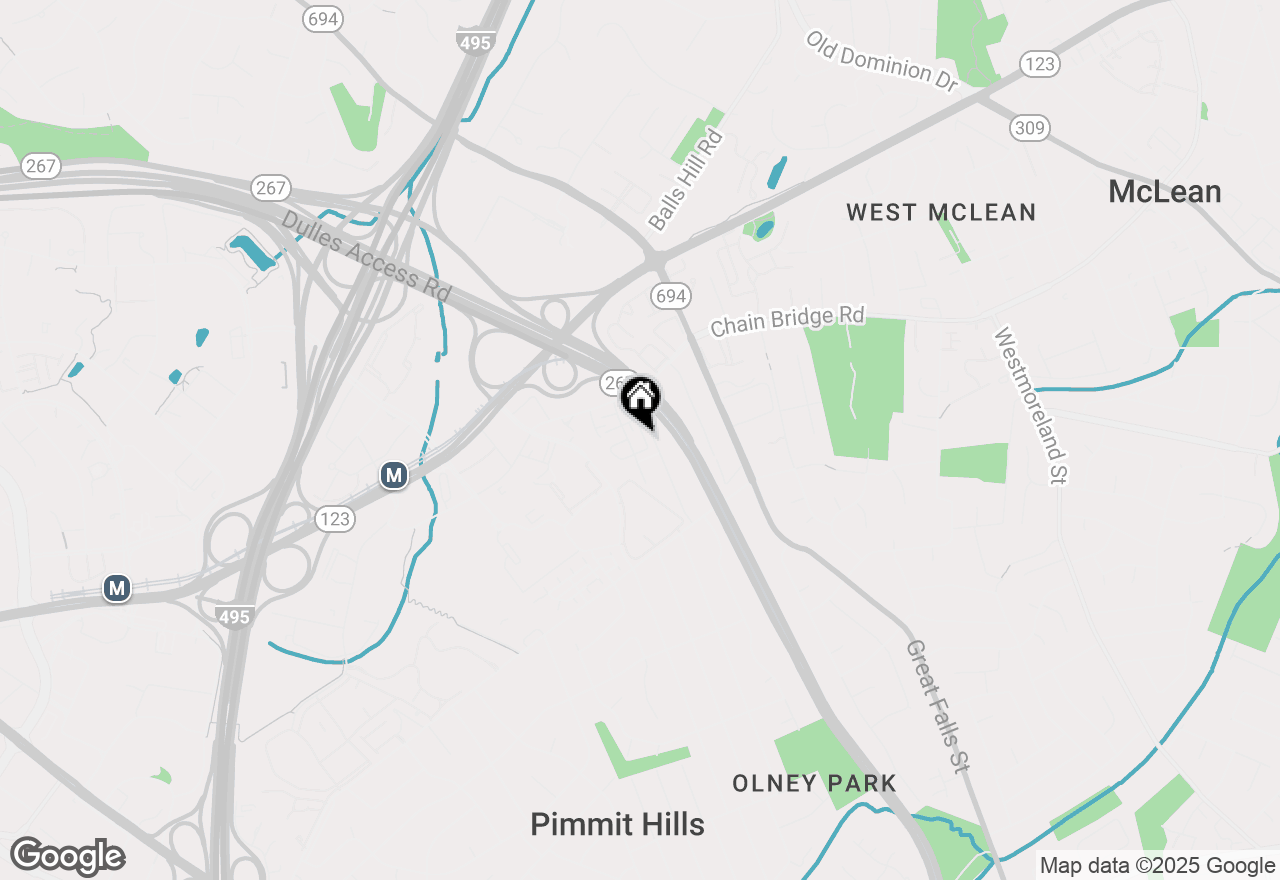 Map of 1646 Colonial Hills Drive, Mclean, VA 22102