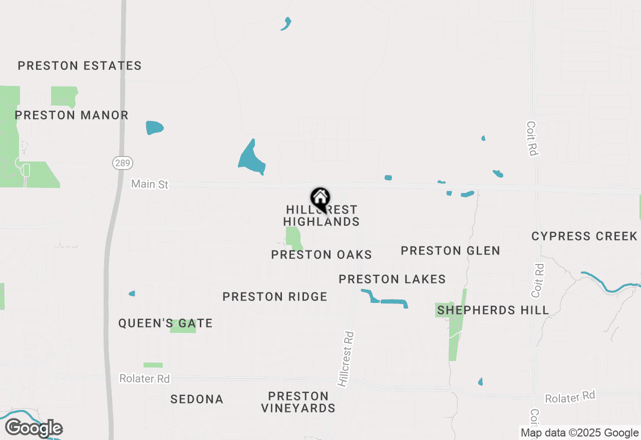 Map of 10712 Red Cedar Drive, Frisco, TX 75035
