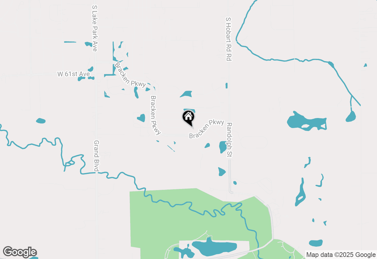 Map of 7495 Kestrel Street, Hobart, IN 46342