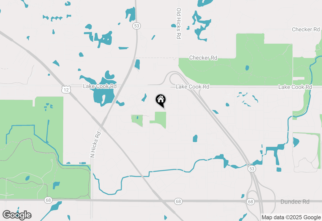 Map of 847 E Coach Road #1, Palatine, IL 60074