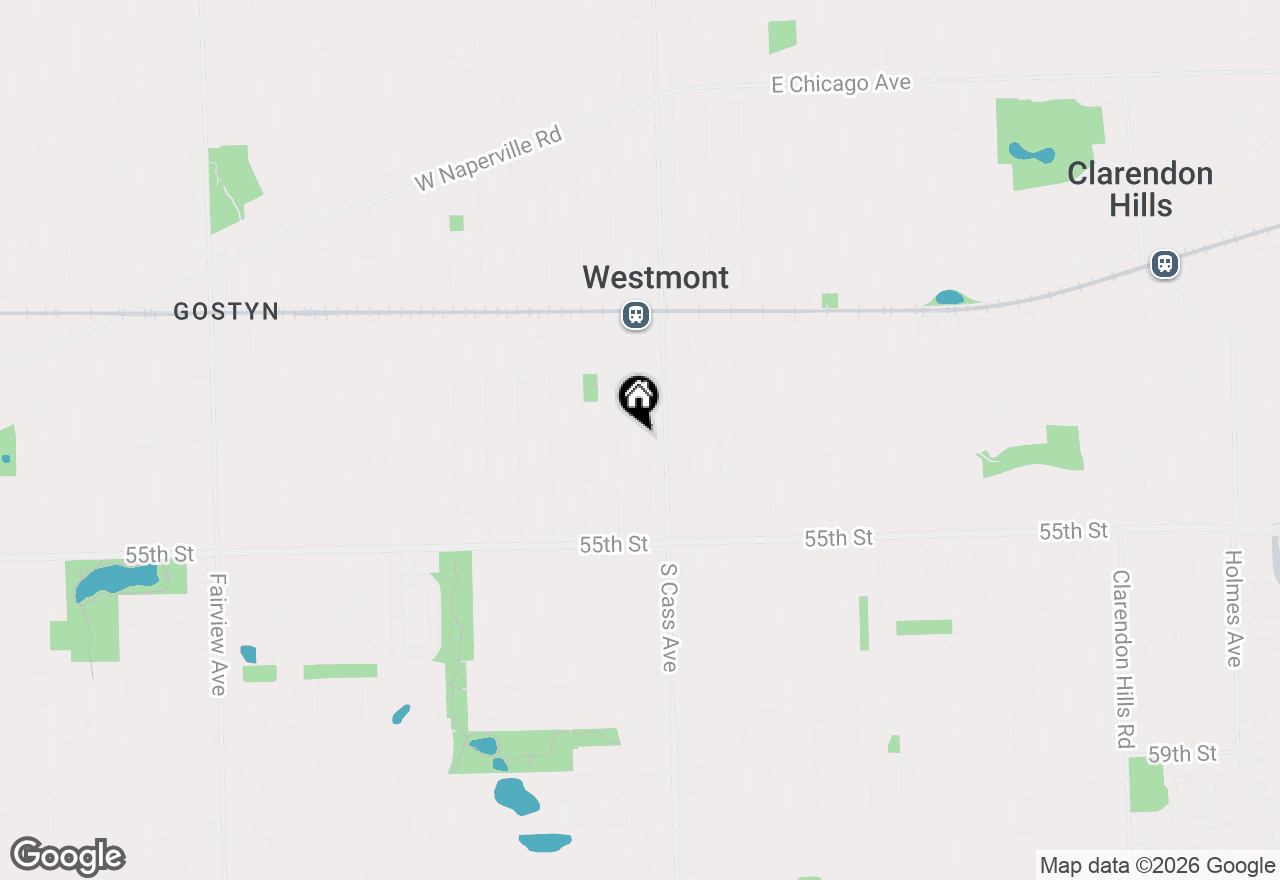 Map of 205 S Lincoln Street, Westmont, IL 60559