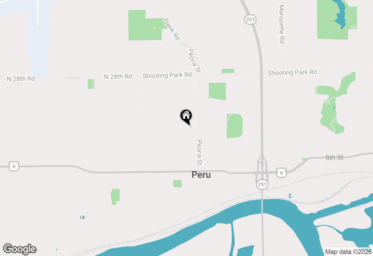 Map of 1915 9th Street, Peru, IL 61354