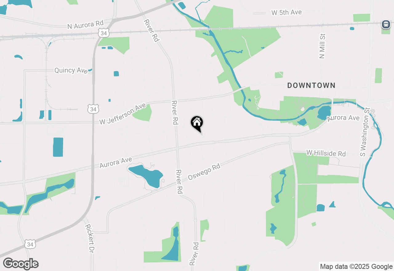 Map of 1217 Evergreen Avenue, Naperville, IL 60540