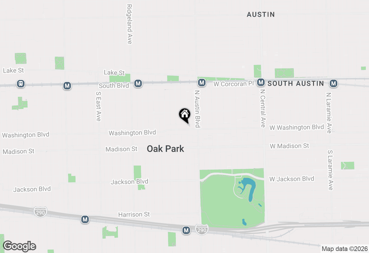 Map of 38 Washington Boulevard #1, Oak Park, IL 60302